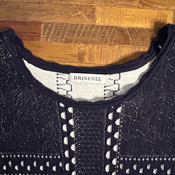 Driscoll Fit & Flare Knit Skater Dress, Navy/White Small - Picture 5 of 5